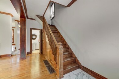 2017:Foyer - chase removed to install new smaller 