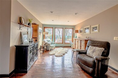 An abundance of natural light overlooking the back