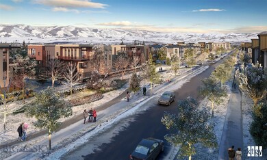 Concept rendering of linear parks connecting Urban Farm neighborhoods to the commercial core