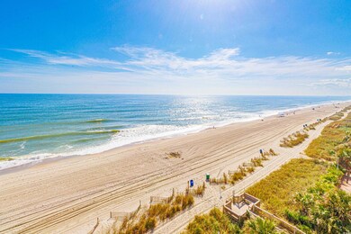 Property view of water with a beach view