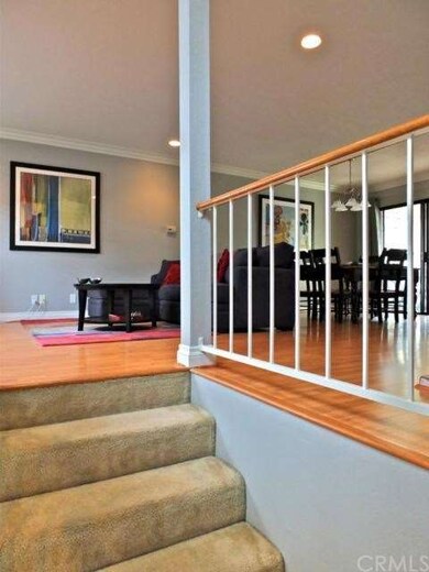View to the living space as you first enter. 