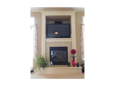 Fireplace with Built-in Nook for Television and Me