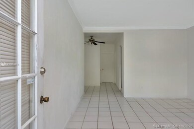 View from entrance - living room/dining area