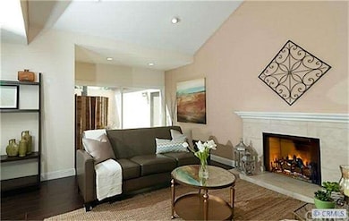 The Living Room and custom fire place