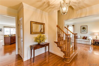 Foyer opens directly to the living room and to the