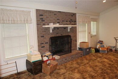 Fireplace in large Family Room