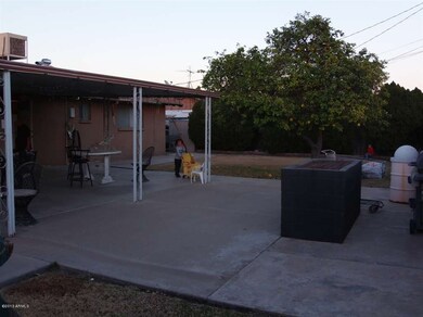 Backyard with Large Covered Patio