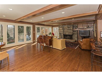 The expansive great room provides terrific views o