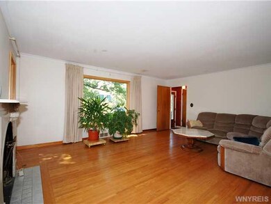 Living Room Enclosed front entrance hall with clos