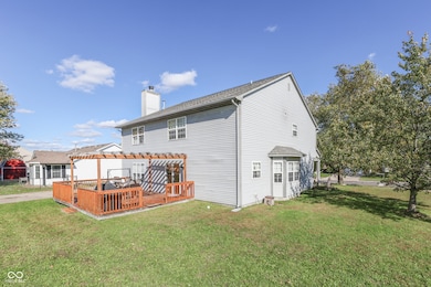 Home sits on a corner larger lot.