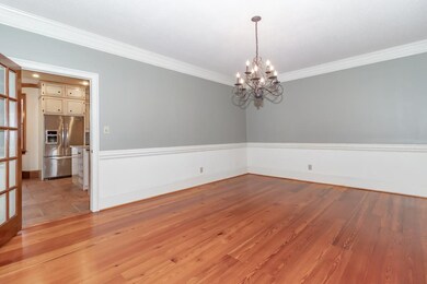 Very large dining room leading into kitchen