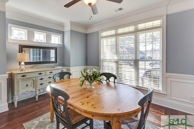 Separate formal dining room with heavy trim and wa