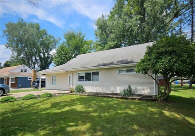 Rear view of the house, highlighting the backyard