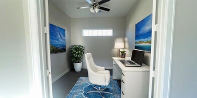 The Portico's flex room provides a versatile space