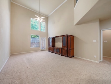 Soaring ceilings in the living room