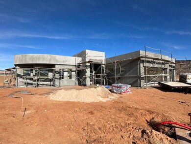Front elevation under construction