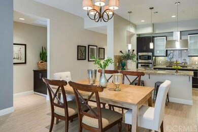 Dining Area with Custom Honey Blond Hardwood Floor