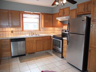 Fully applianced kitchen in the lower unit.