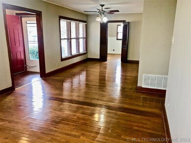 The west side of the living room flows into anothe