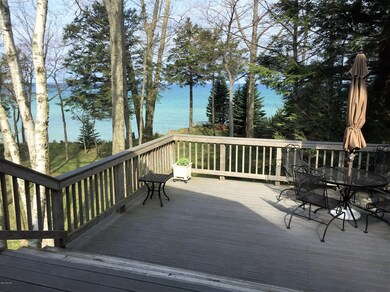Deck overlooking LK MI