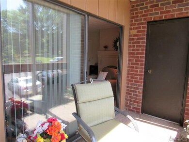 Private storage area off of balcony