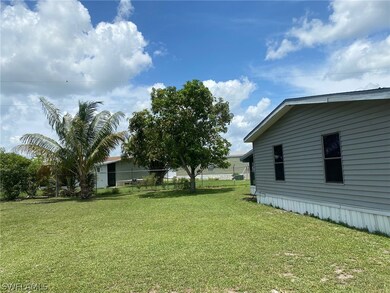 Left side of Property.