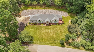 View from above of property