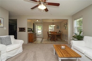 Livingroom towards dining and kitchen.