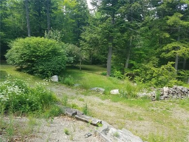 Looking from the house site, back...