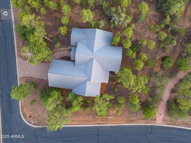 Walking path behind house