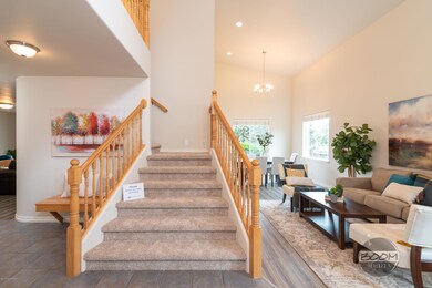 Welcoming staircase as you enter