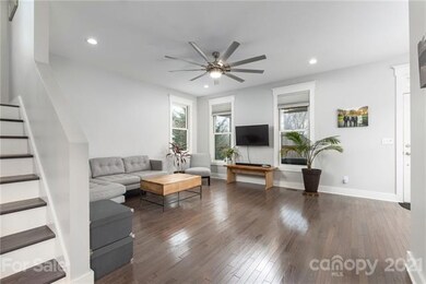 Natural light throughout the house and 9' ceilings on main level.