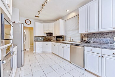 View of the kitchen with lots of counter space