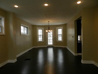 Living Room. View from living room to dining area 