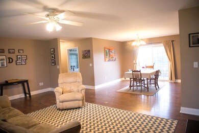Living to dining area