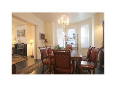 Dining Room. Pocket doors on the left open to the 