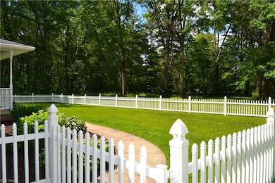 Fenced in front yard