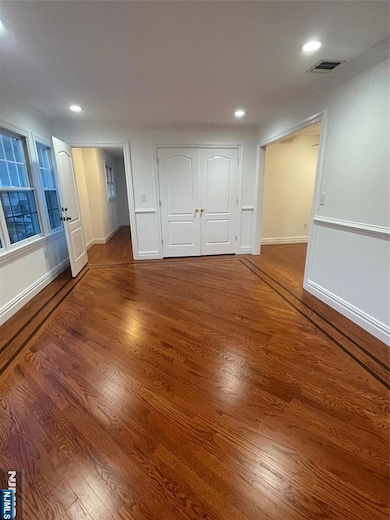 Large living room with double closet