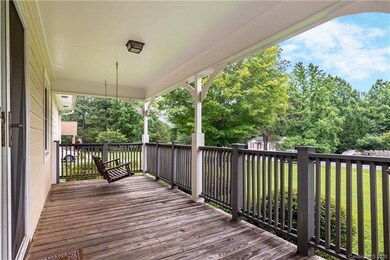 Enjoy swinging on the front porch!