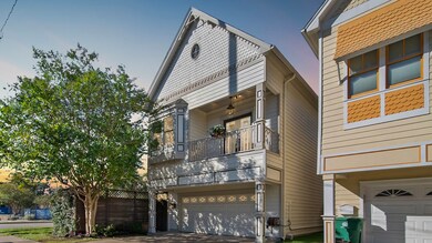 This corner home offers a 2-car garage space.
