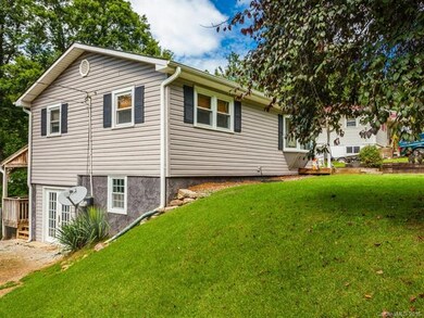 Side of home with access to lower level.