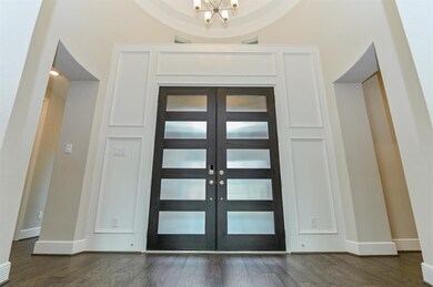 Beautiful double doors bring light and privacy.