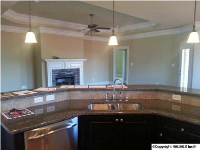 Open to family room granite serving bar, room enough for several bar stools, GREAT for entertaining!