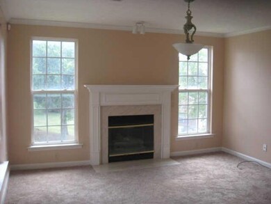 Living Room has lots of natural light and gas fireplace