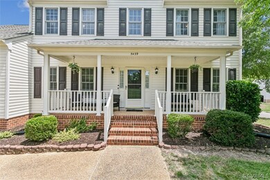 View of front of home featuring covered porch