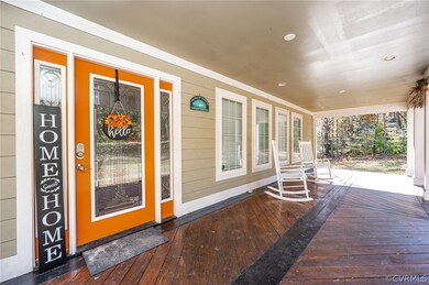 front porch of main home