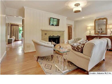 Another view of the keeping room and fireplace