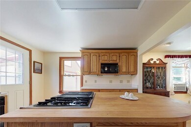 Butcher block and jenair cooktop