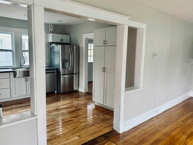 Looking into kitchen from living room
