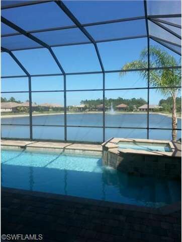 Pool and Spa with beautiful lake view